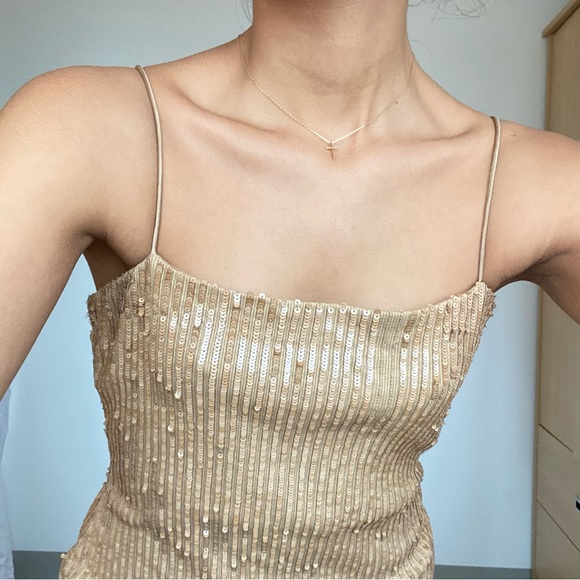 RETROFETE Champagne Mini Dress - Picture 8 of 13